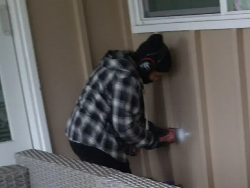 Professional electrician installing an exterior outlet in Catskill